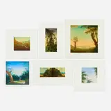 Joan Nelson, Six works, lithograph in colors; lithograph with hand-painting; aquatint in colors with hard ground and soft ground etching and drypoint
