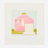 Salomón Huerta, Untitled (Pink House), 2001, aquatint in colors on Somerset