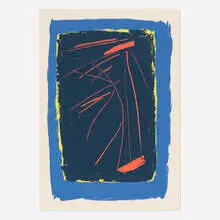 Dan Christensen, Mojo, 1981, screenprint in colors