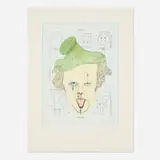 Claes Oldenburg, Symbolic Self-Portrait with Equals, offset lithograph in colors