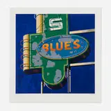 Robert Cottingham, Blues (from the American Signs portfolio), 2009, screenprint in colors