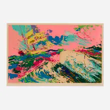 LeRoy Neiman, Moby Dick Assaulting the Pequod, 1977, screenprint in colors