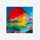 Peter Max, Without Borders (from the Retrospective Suite VI), c. 2000, lithograph in colors