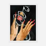 Khari Turner, Red Tides Moon Glow, 2020, offset lithograph in colors