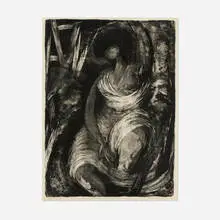 Benton Murdoch Spruance, O Sea Which Swells in Our Dreams; Poetess of the Sea (from the Seamarks series), 1960, lithograph