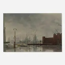 Thomas Adrian Fransioli, 5th Ave at 64th Street, New York, 1958, oil on canvas