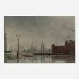 Thomas Adrian Fransioli, 5th Ave at 64th Street, New York, 1958, oil on canvas