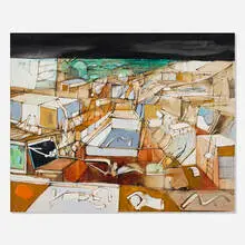 John Hultberg, New City #1, 1957, oil on canvas