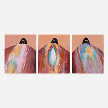 Dolona Roberts, The Circle (triptych), pastel and mixed media on paper