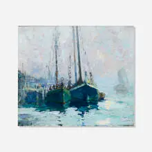 Harry Aiken Vincent, Grand Bankers, oil on canvas