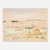 Jean Dufy, Paysage, c. 1933-35, gouache on paper