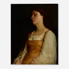 Caroline Houston, Untitled (Portrait), 1881, oil on panel