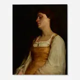 Caroline Houston, Untitled (Portrait), 1881, oil on panel