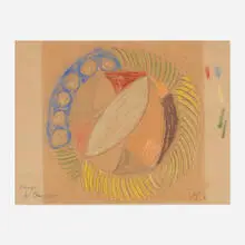 Duncan Grant, Design for Plate, c. 1968, mixed media on paper