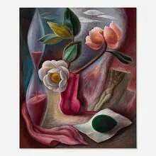 Edna Reindel, Untitled (Surrealist Still Life), 1940, oil on canvas