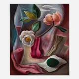Edna Reindel, Untitled (Surrealist Still Life), 1940, oil on canvas