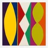Kim MacConnel, 16 Dove, 2012, enamel on panel