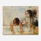Jean Jansem, Untitled, oil on canvas