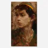 Richard Schmid, Untitled (Portrait), 1959, oil on board