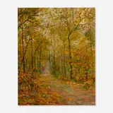Charles Olivier de Penne, Path through the Forest, oil on wood panel