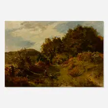 Welsh Landscape by Sidney Richard Percy, oil on canvas, sold Jun 2026
