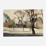 Milford Zornes, Yosemite, 1937, ink and watercolor on paper
