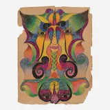 Minnie Evans, Untitled, c. 1950, ink and crayon on paper