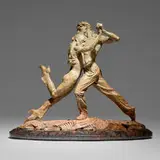 Richard MacDonald, Tango #2, 2003, patinated bronze, stone