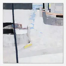 Gabriel Godard, Barques, 1972, oil on canvas