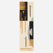 Dorothy Dehner, Untitled, 1976, paper and painted toothpick collage on paper
