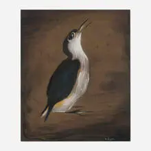 Karl Priebe, Penguin, 1953, gouache and pastel on paper