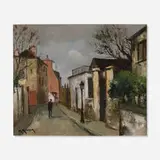 Marcel Masson, Untitled (Paris Street Scene), oil on canvas