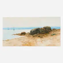 Charles Warren Eaton, Beach Landscape, watercolor on paper