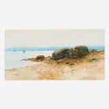 Charles Warren Eaton, Beach Landscape, watercolor on paper