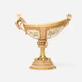 Royal Worcester, Impressive Renaissance-style coupe with angel figurehead