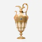 Royal Worcester, Impressive Renaissance-style ewer with swan and bearded mask
