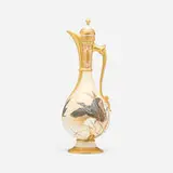 Royal Worcester, Covered ewer with ducks, bat and grass