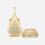 Royal Worcester, Reticulated vase and inkwell