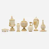 Grainger's Worcester, Collection of seven reticulated works