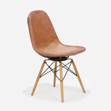 Charles and Ray Eames, DKW, 1951, leather, birch, lacquered steel
