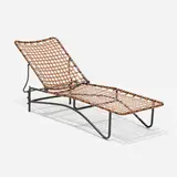 Tadao Inouye, Kantan outdoor chaise lounge, enameled aluminum, vinyl