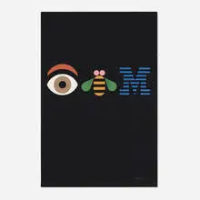 Paul Rand, Eye-Bee-M Rebus poster, 1982, offset lithograph on paper