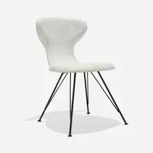 Egmont Arens, Dining chair, c. 1953, lacquered molded fiberglass, enameled steel