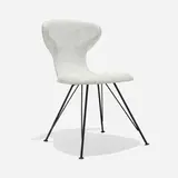 Egmont Arens, Dining chair, c. 1953, lacquered molded fiberglass, enameled steel