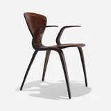 Norman Cherner, Armchair, c. 1960, laminated walnut