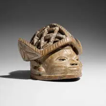 Yoruba, Gelede mask, carved wood