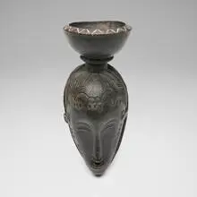 Guro, Mask surmounted by a bowl, carved wood