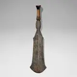 Yakoma, Knife, iron, copper, carved wood