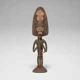 Iatmul, Figure, carved wood, pigment, fiber