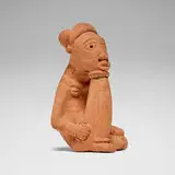 Nok, Seated figure, terracotta